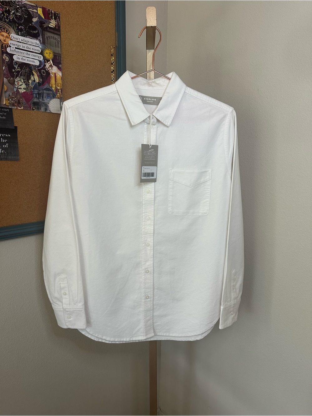 Everlane | White Long-Sleeve Oxford Relaxed Button-Down Shirt